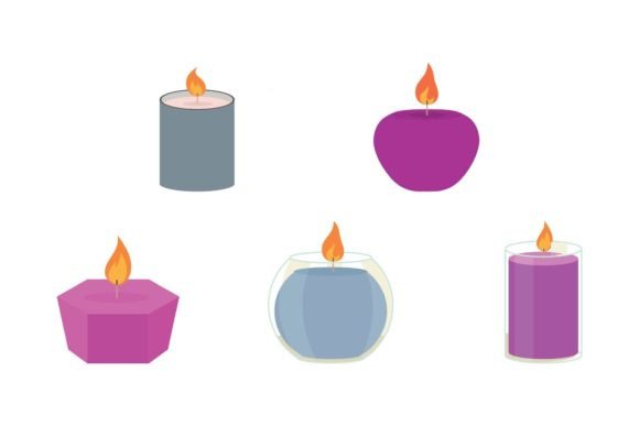 Candle Flat Decorative: A Warm Choice for Modern Design Projects