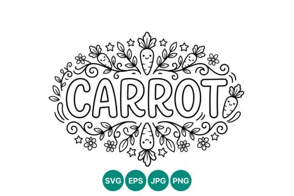 Carrot Calligraphy Floral Decorative: A Playful & Polished Font