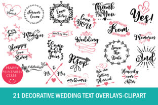 Celebrate Your Story with 21 Decorative Wedding Text Overlays