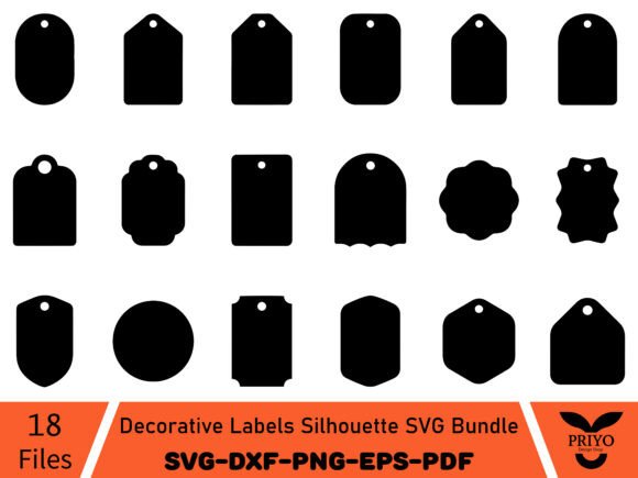 Decorative Labels Silhouette SVG Bundle: A Designer's Secret Weapon