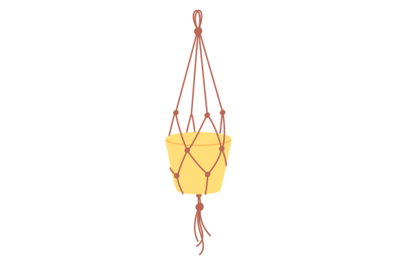 Decorative Rope Net with Hanging Flowerpot: A Designer's Guide
