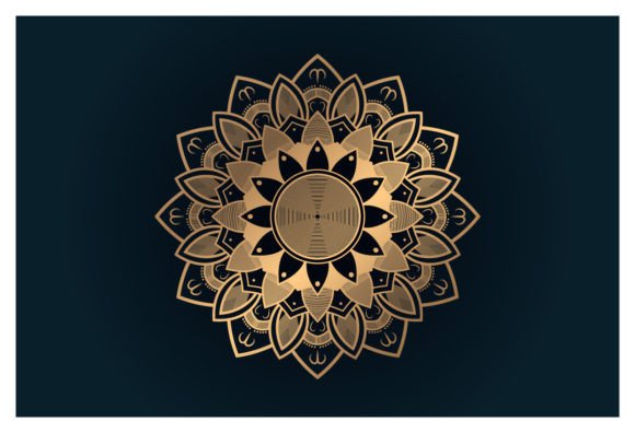 Elevate Your Brand with a Decorative Golden Mandala Background