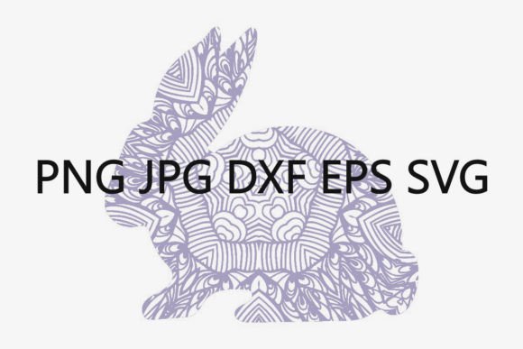Lavender Decorative Rabbit Set of 6: A Whimsical Design Suite