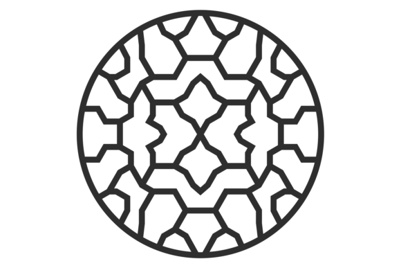 The Circular Charm of Stylized Round Ornament Decorative East