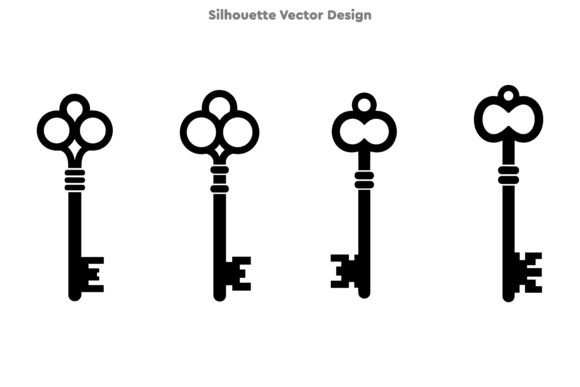 The Timeless Appeal of an Antique Decorative Door Key Silhouette